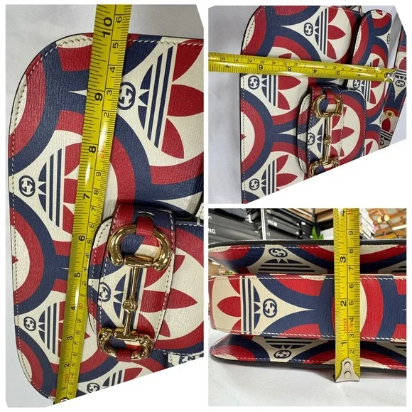 Gucci/Adidas Printed Crossbody Bag in Red & Blue - Picture 10 of 10